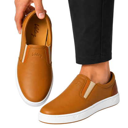 MOCASIN ORTOPEDIC CABALLERO VELEZ DE CUERO | ¡PRECIO ESPECIAL 50% OFF! + CAJA